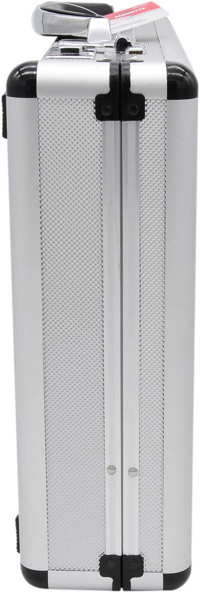 RoadPro SPC-931R 17.5" x 4" x 13" Silver Aluminum Briefcase,Medium - Image 4